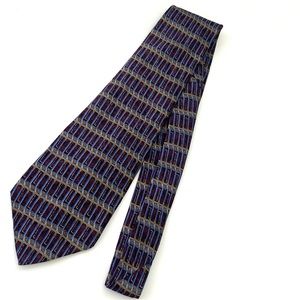 Barrington Horizontal Squares Silk Necktie